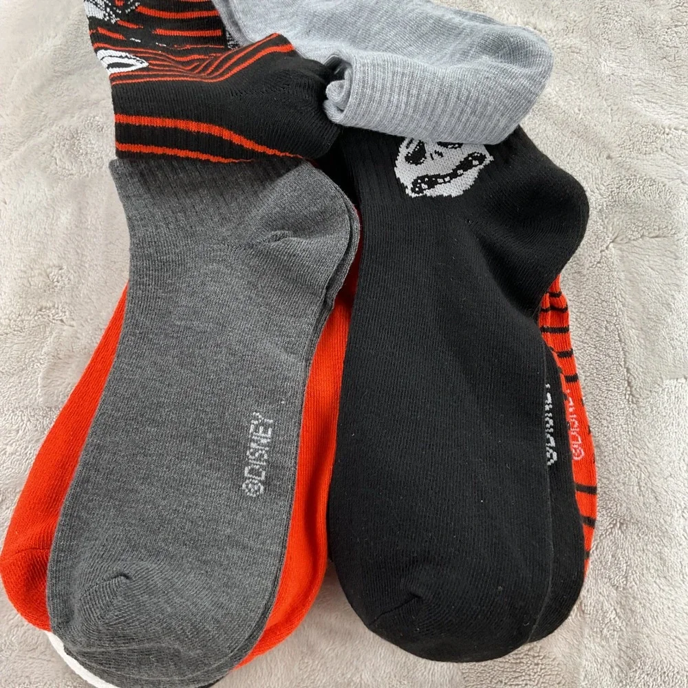 Disney Nightmare Before Christmas Jack Skellington Ankle Socks 10 Pair Set Multi